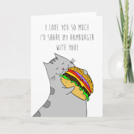 Tarjeta de el día de San Valentín te amo: Kitty y