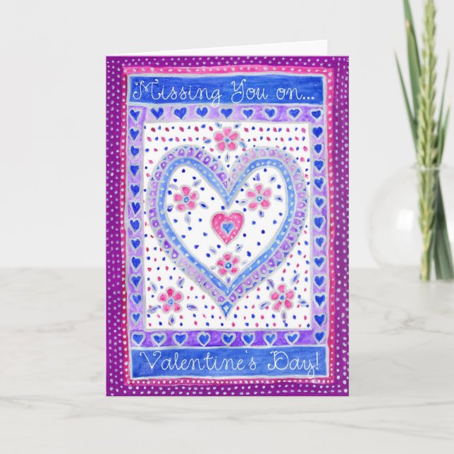 Tarjeta de el día de San Valentín 'Te falta' (Anverso)