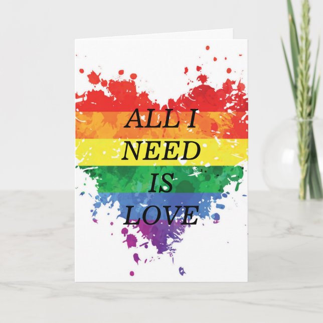 Tarjeta de el día de San Valentín - Todo lo que ne (Anverso)