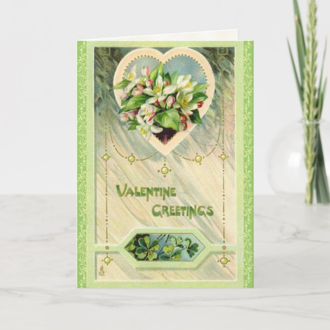 Tarjeta de El día de San Valentín victoriana Clove (Anverso)