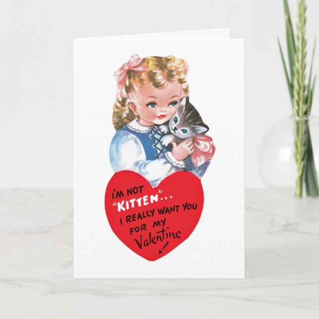 Tarjeta de El día de San Valentín Vintage (Anverso)