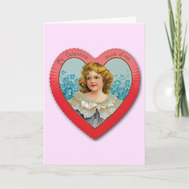Tarjeta de El día de San Valentín Vintage (Anverso)
