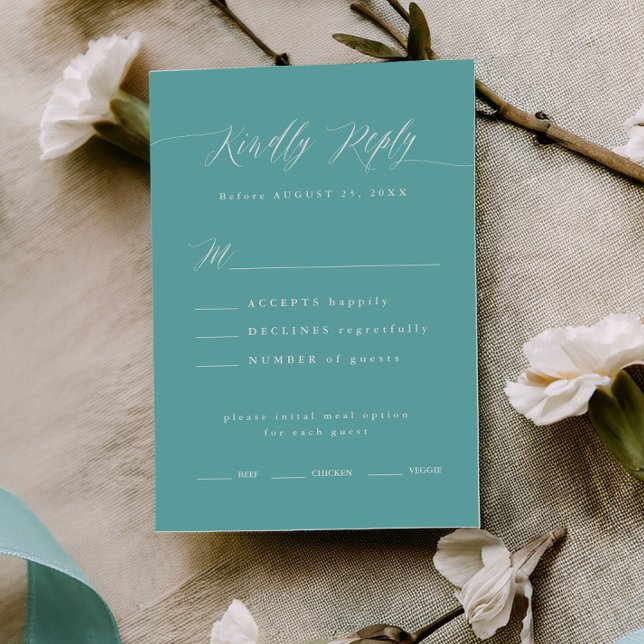 Tarjeta de elección de menú de respuesta de boda c (Subido por el creador)