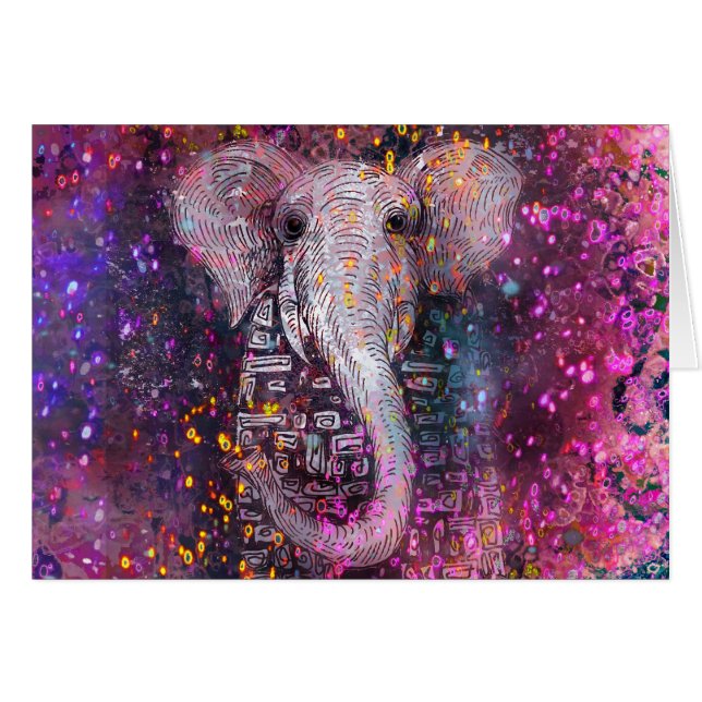 tarjeta de elefante mágico (Anverso (Horizontal))