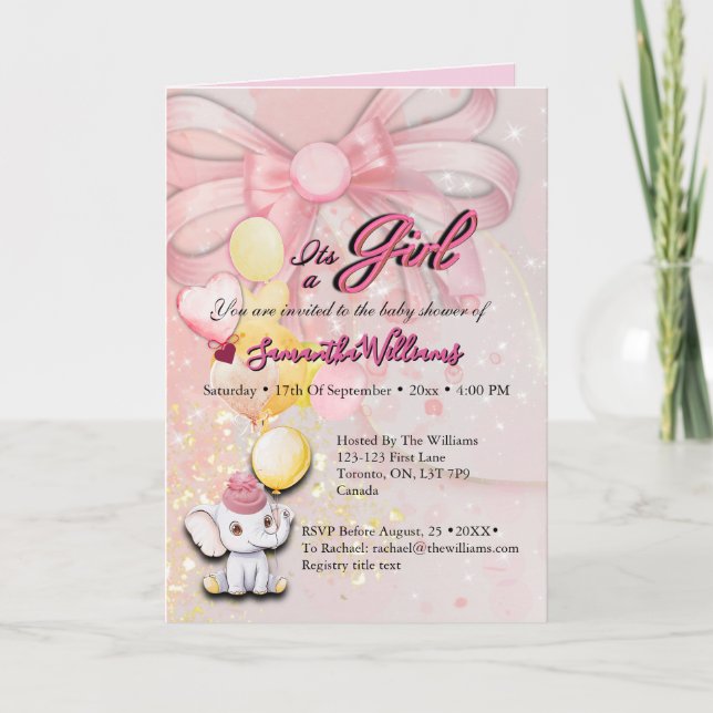 Tarjeta de Elefante Plegada (Anverso)