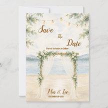 Tarjeta de Elegante Lago de Montaña para Guardar l