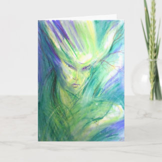 Tarjeta de elfo de Woodland