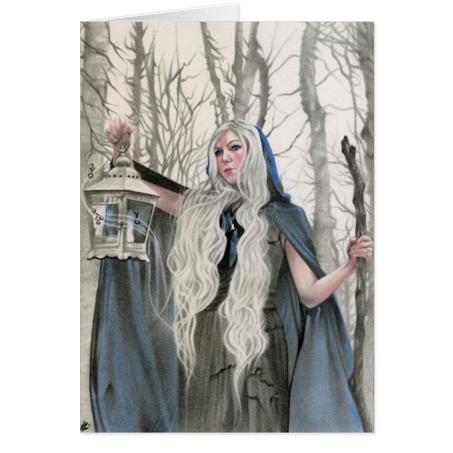 Tarjeta de Elve del invierno (Frente)