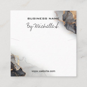 Tarjeta De Embalaje De Lush Ink Black And Gold Pen