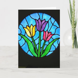 Tarjeta de Embarazo Floral de Madres