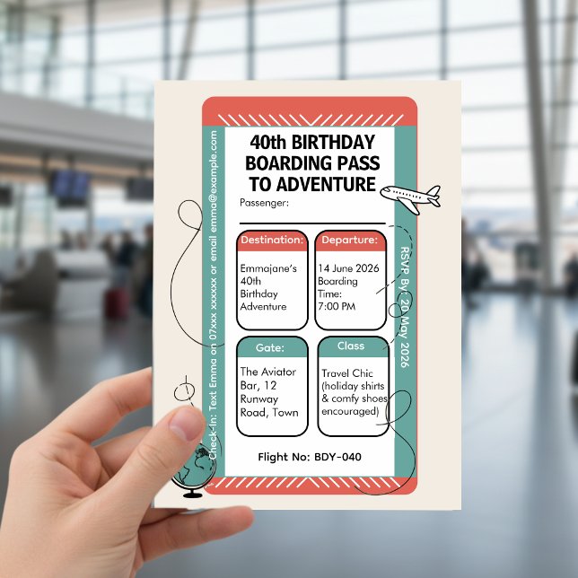 Tarjeta de Embarque a la Aventura – Tema de Viaje (Subido por el creador)