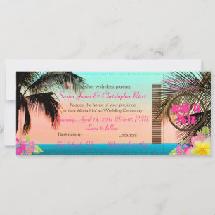 Tarjeta de embarque a Paradise de PixDezines