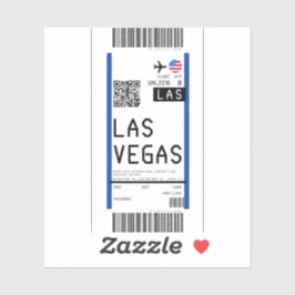 Tarjeta de embarque al Pegatina de Las Vegas (LAS)