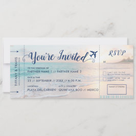 Tarjeta de embarque Boleto de Playa Todo en uno RS