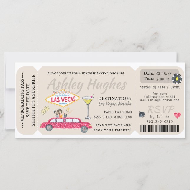 Tarjeta de Embarque | Cumpleaños con Destino Sorpr (Anverso)