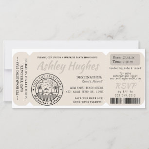 Tarjeta de embarque   Cumpleaños de destino sorpre