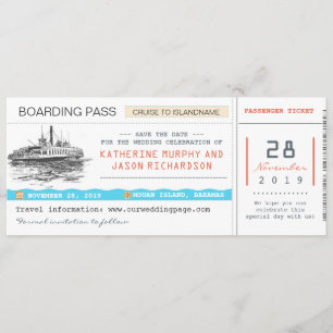 tarjeta de embarque de crucero para guardar las en