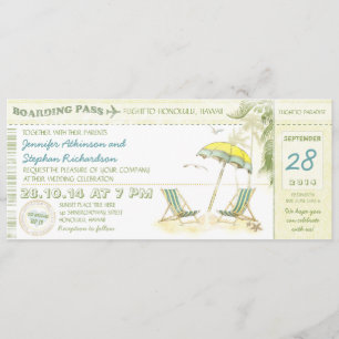 tarjeta de embarque de destino - invitaciones de b