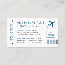 Tarjeta de embarque de planificador de destino de 