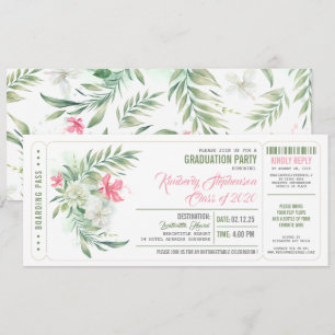 Tarjeta de embarque Entradas de la fiesta de gra