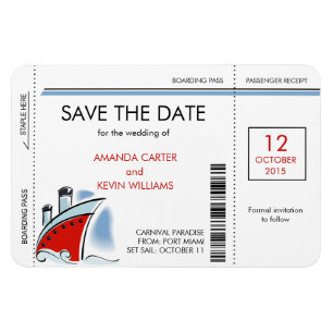 Tarjeta de embarque para cruceros Guardar imanes d
