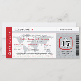 Tarjeta de embarque para viajeros del mundo Bat Mi