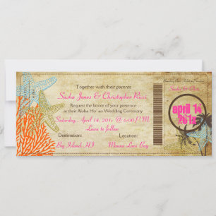 Tarjeta de embarque PixDezines al paraíso