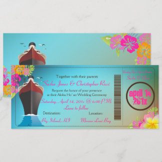 Tarjeta de embarque PixDezines/Barco de amor/Barco