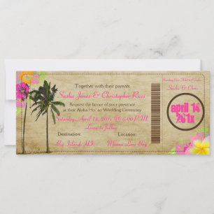 Tarjeta de embarque PixDezines / palmeras gemelas 