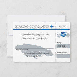 Tarjeta de embarque RSVP A JAMAICA