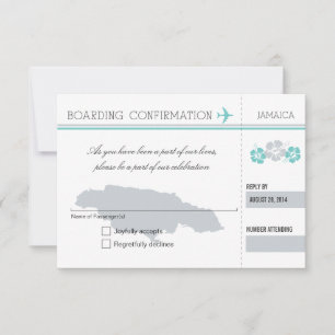 Tarjeta de embarque RSVP A JAMAICA