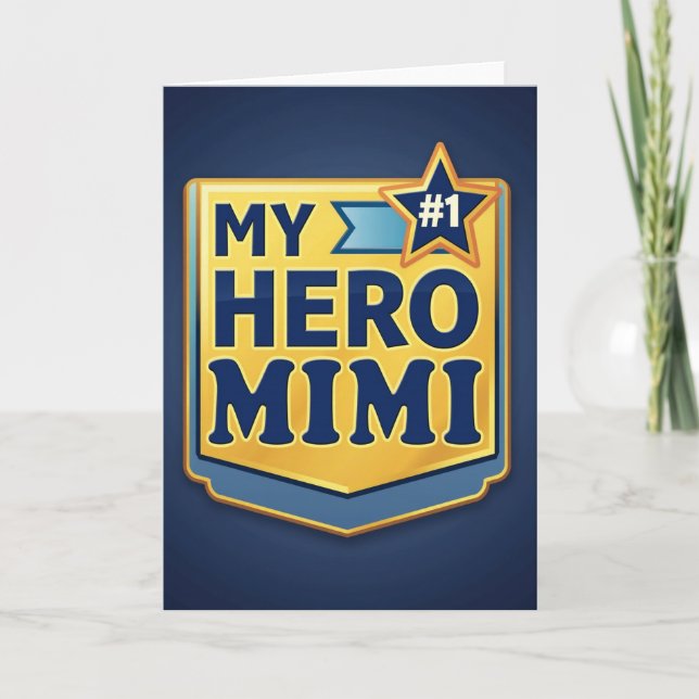 Tarjeta de emblema de héroe dorado Mimi (Anverso)