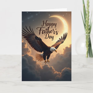 Tarjeta de Emblema del Día del Padre Volador