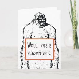 Tarjeta de empatía divertida Esto es abominable