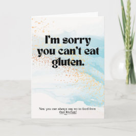 Tarjeta de empatía libre Gluten para la enfermedad