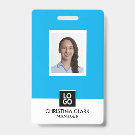 Tarjeta de empleado de identificación comercial pe