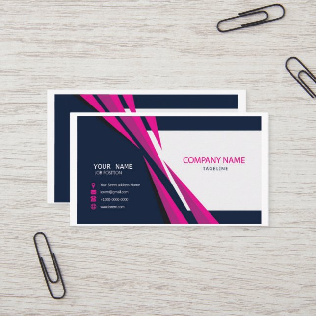 tarjeta de empresa (Anverso/Reverso In Situ)