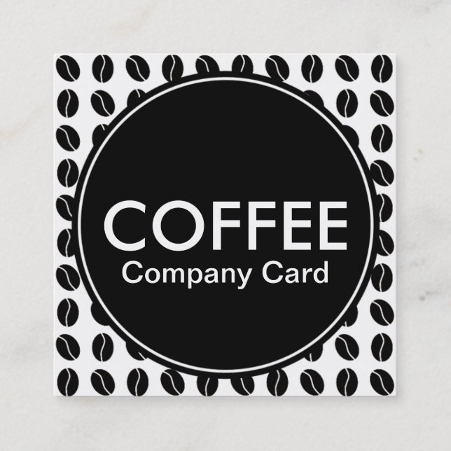 tarjeta de empresa de café (Reverso)