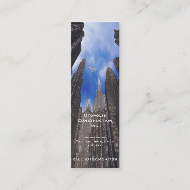 tarjeta de empresa de construcción (Anverso)