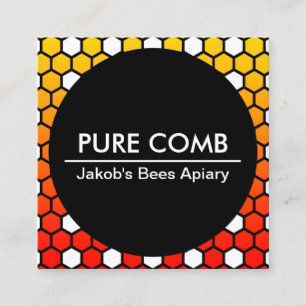 tarjeta de empresa hexa honeycomb