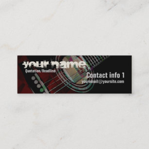 tarjeta de empresa pequeña GUITAR "Redtrax"