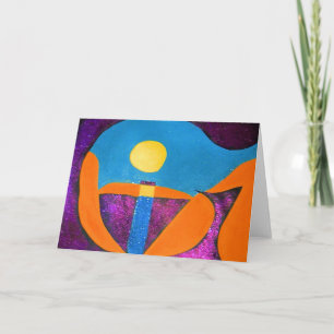 Tarjeta DÉ en arte abstracto de la palabra