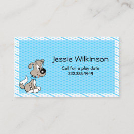 Tarjeta de encargo de Playdate del perrito del