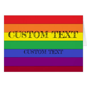 Tarjeta de encargo del orgullo del ARCO IRIS