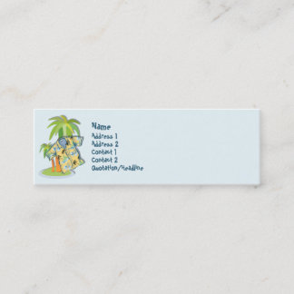 Tarjeta de encargo del perfil de la camisa