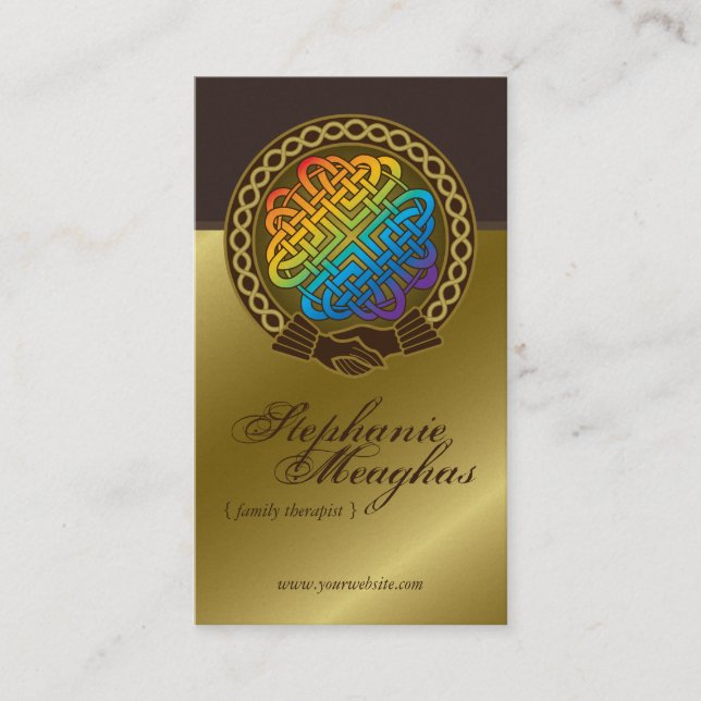 Tarjeta de encargo del perfil del arco iris del (Anverso)