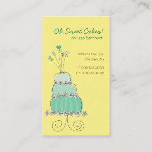 Tarjeta de encargo del perfil del pastel de bodas