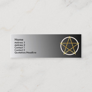 Tarjeta de encargo del perfil del Pentagram de