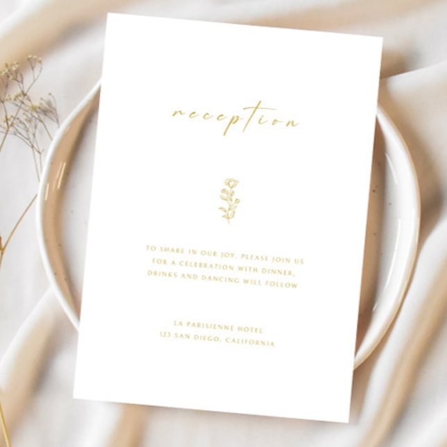 Tarjeta de Encerramiento de Recepción de Boda Simp (Subido por el creador)