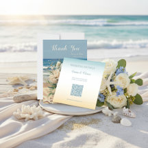 Tarjeta de Enclosure de Código QR de Boda con Tema